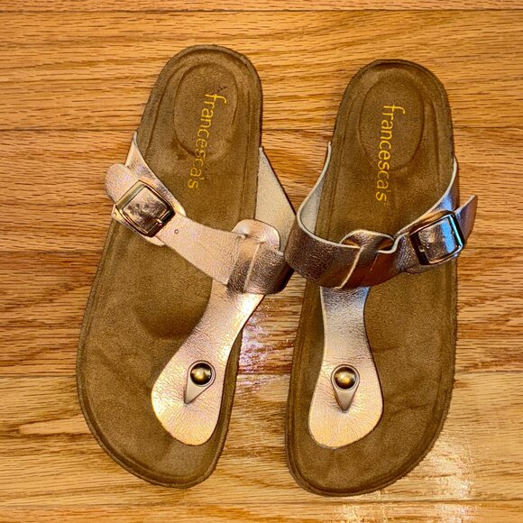 Women’s size 8 Sandals, Francesca's Rose gold - Picture 3 of 4